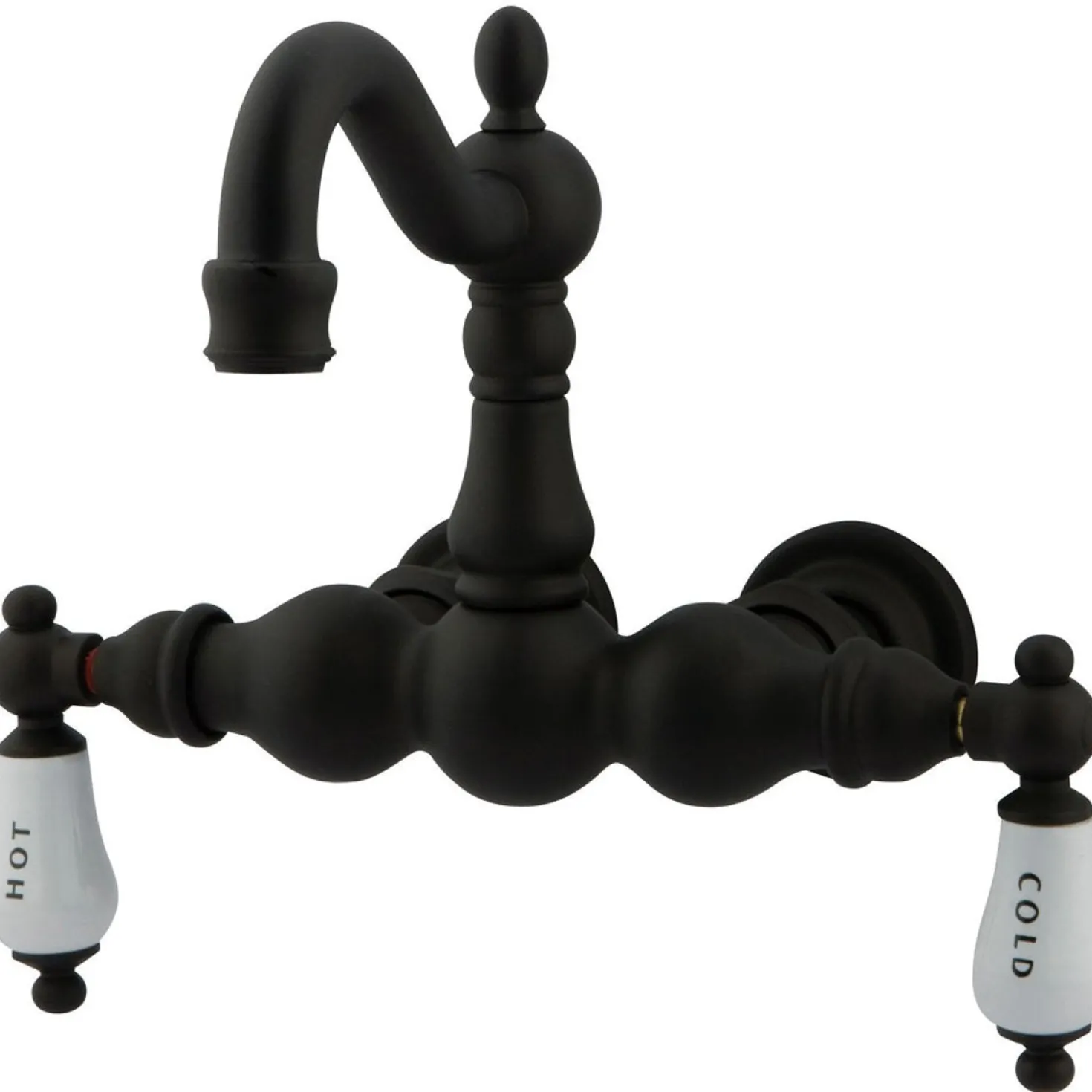 Kingston Brass Vintage 3-3/8" Classic Wall Mount Clawfoot Tub Filler