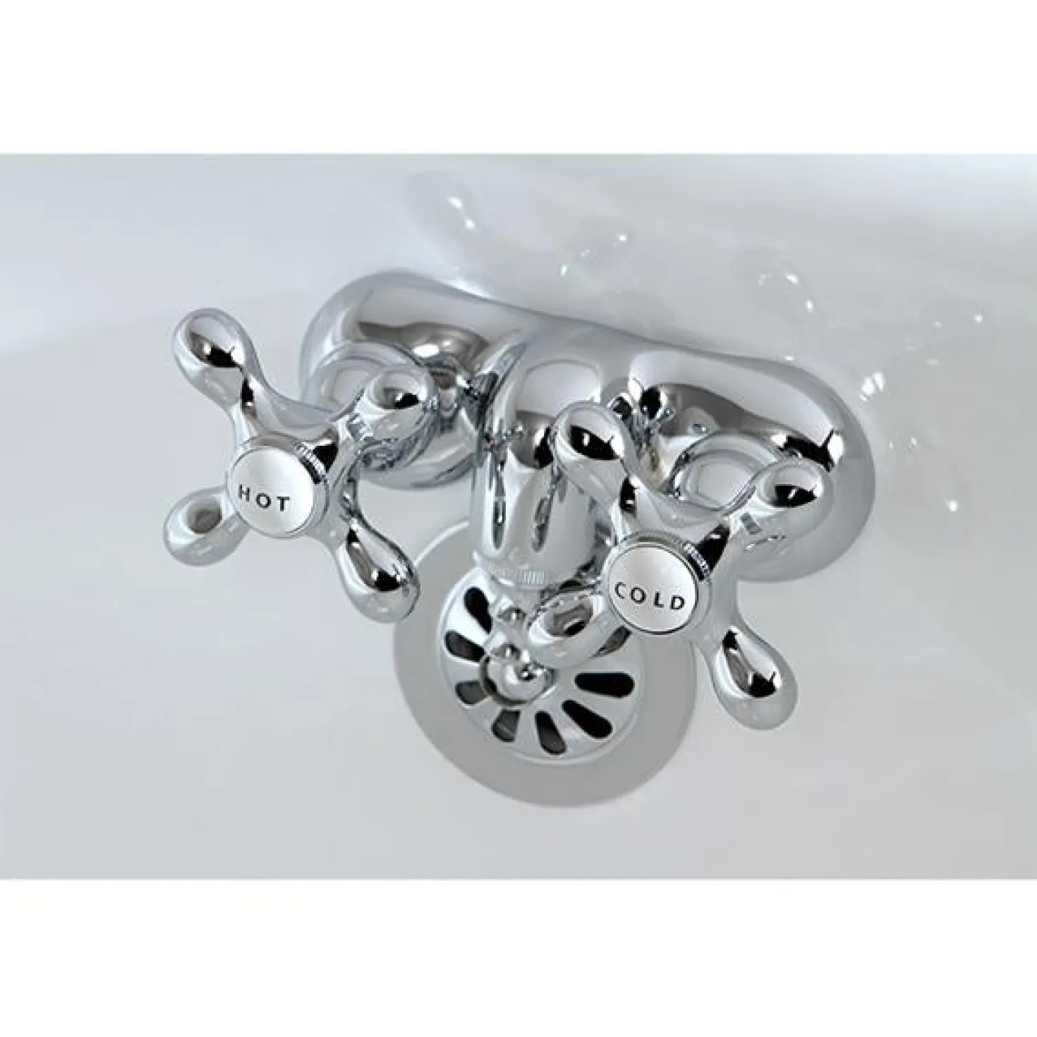 Kingston Brass Vintage 3-3/8" Classic Wall Mount Clawfoot Tub Filler