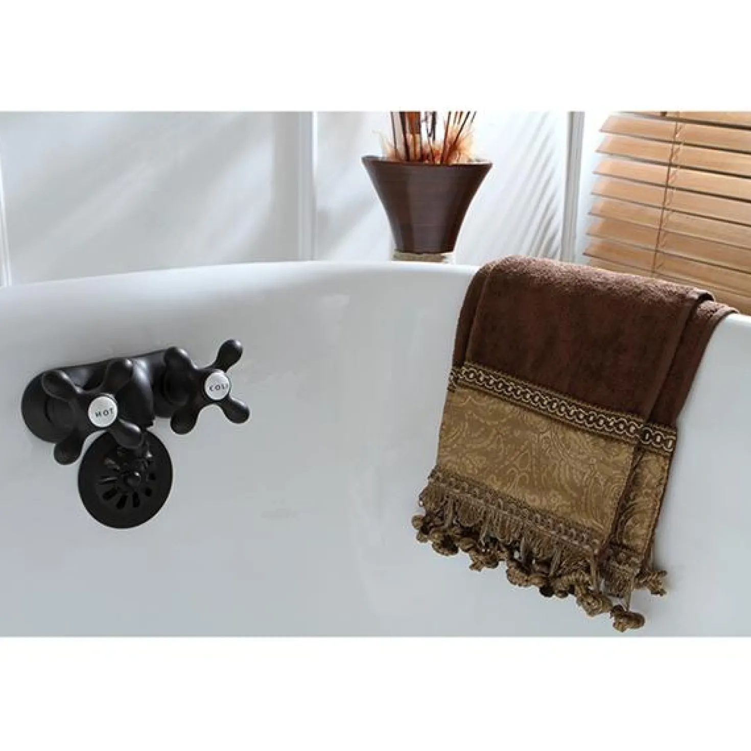 Kingston Brass Vintage 3-3/8" Classic Wall Mount Clawfoot Tub Filler