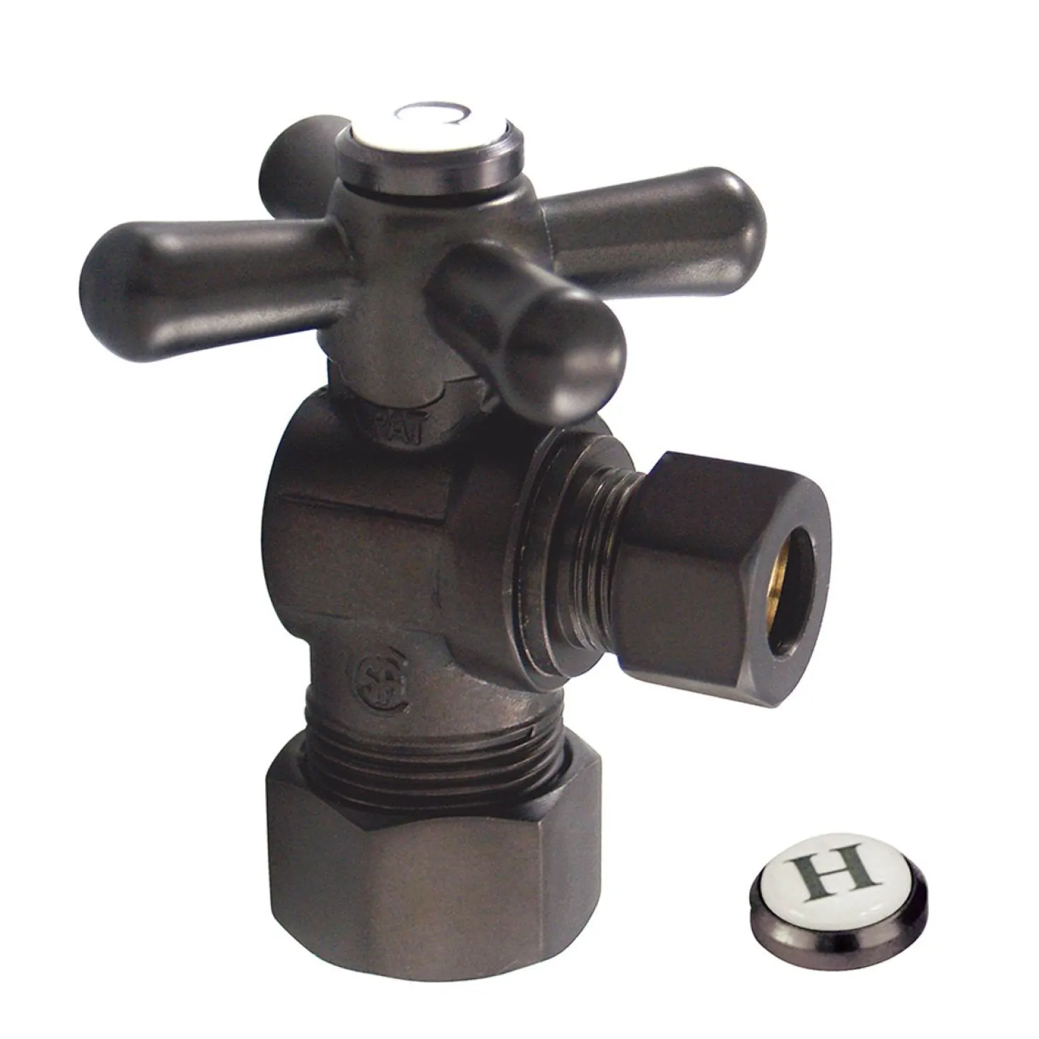 Kingston Brass Vintage Classic Angle Stop with 5/8" OD Compression x 3/8" OD Compression