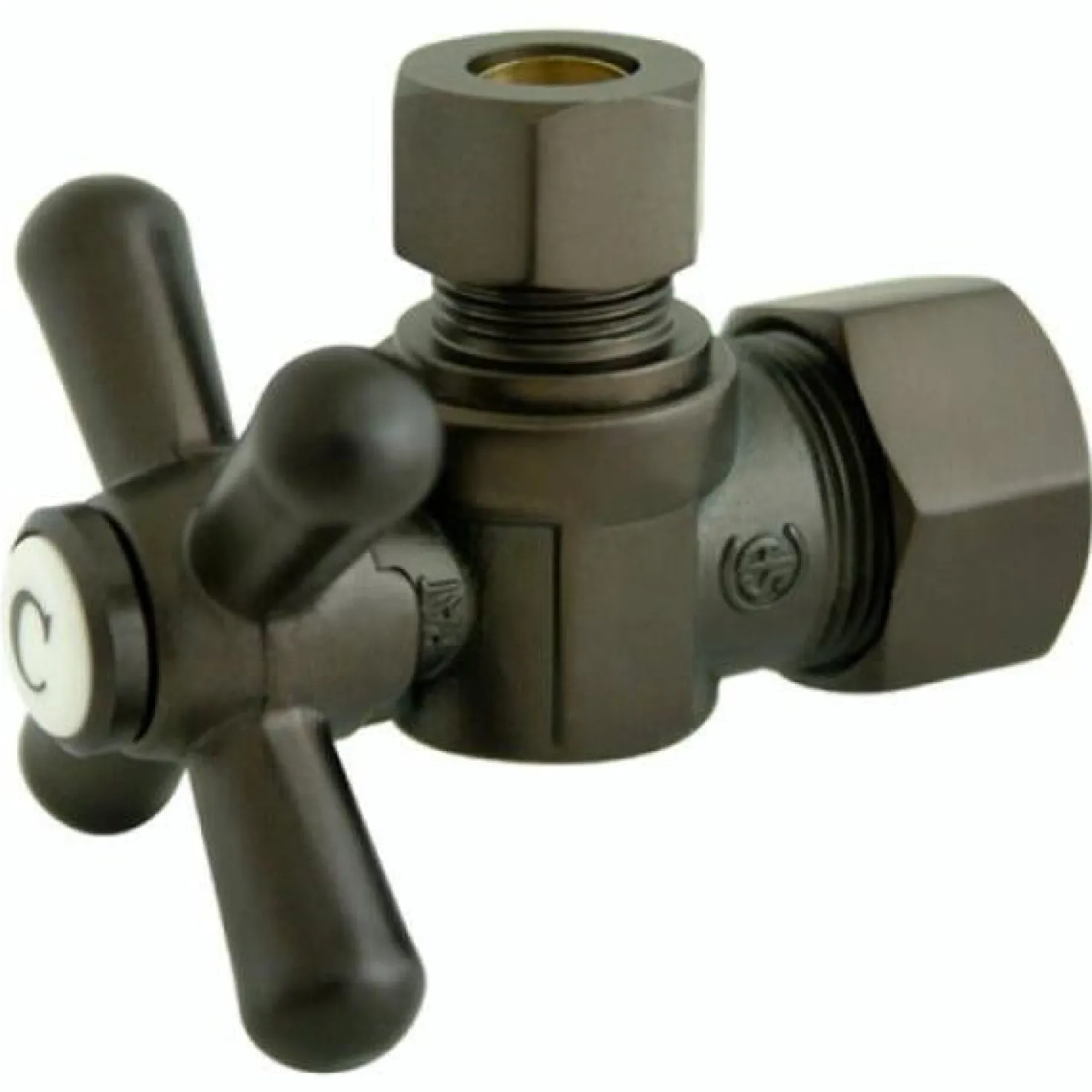 Kingston Brass Vintage Classic Angle Stop with 5/8" OD Compression x 3/8" OD Compression