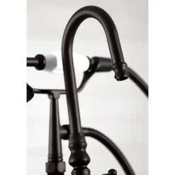 Kingston Brass Vintage Clawfoot Tub Faucet with Hand Shower