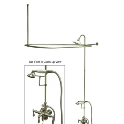 Kingston Brass Vintage Clawfoot Tub Package with 22