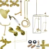 Kingston Brass Vintage Clawfoot Tub Package with Metal Cross Handles