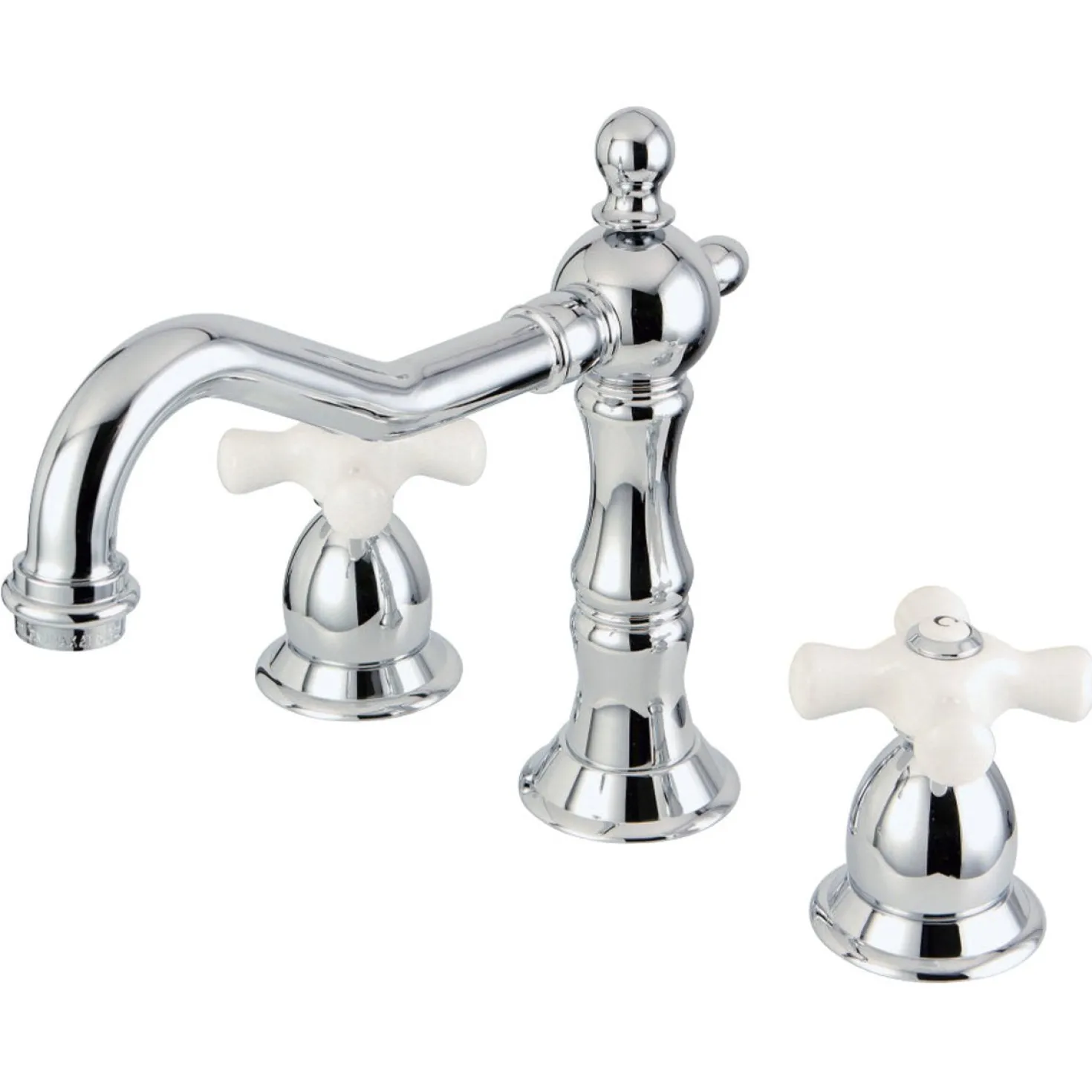 Kingston Brass Vintage Cross-Handle 8 to 16-Inch Widespread Bathroom Faucet