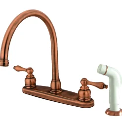 Kingston Brass Vintage Deck Mount Centerset Kitchen Faucet