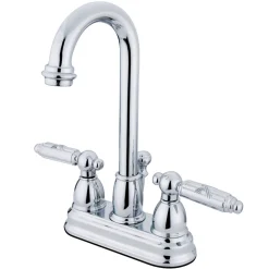 Kingston Brass Vintage Deck Mount 2-Handle 4-Inch Centerset Bathroom Faucet