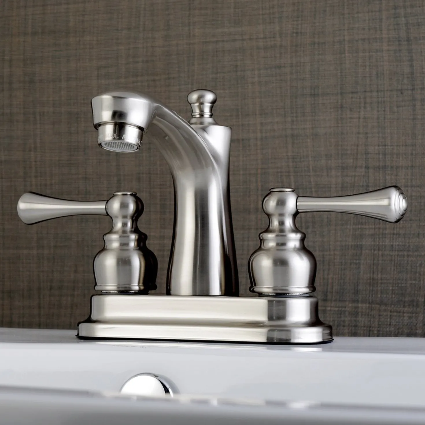 Kingston Brass Vintage Deck Mount 4" Centerset Bathroom Faucet