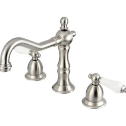 Kingston Brass Vintage Deck Mount 8 to 16-Inch 3-Hole Widespread Bathroom Faucet