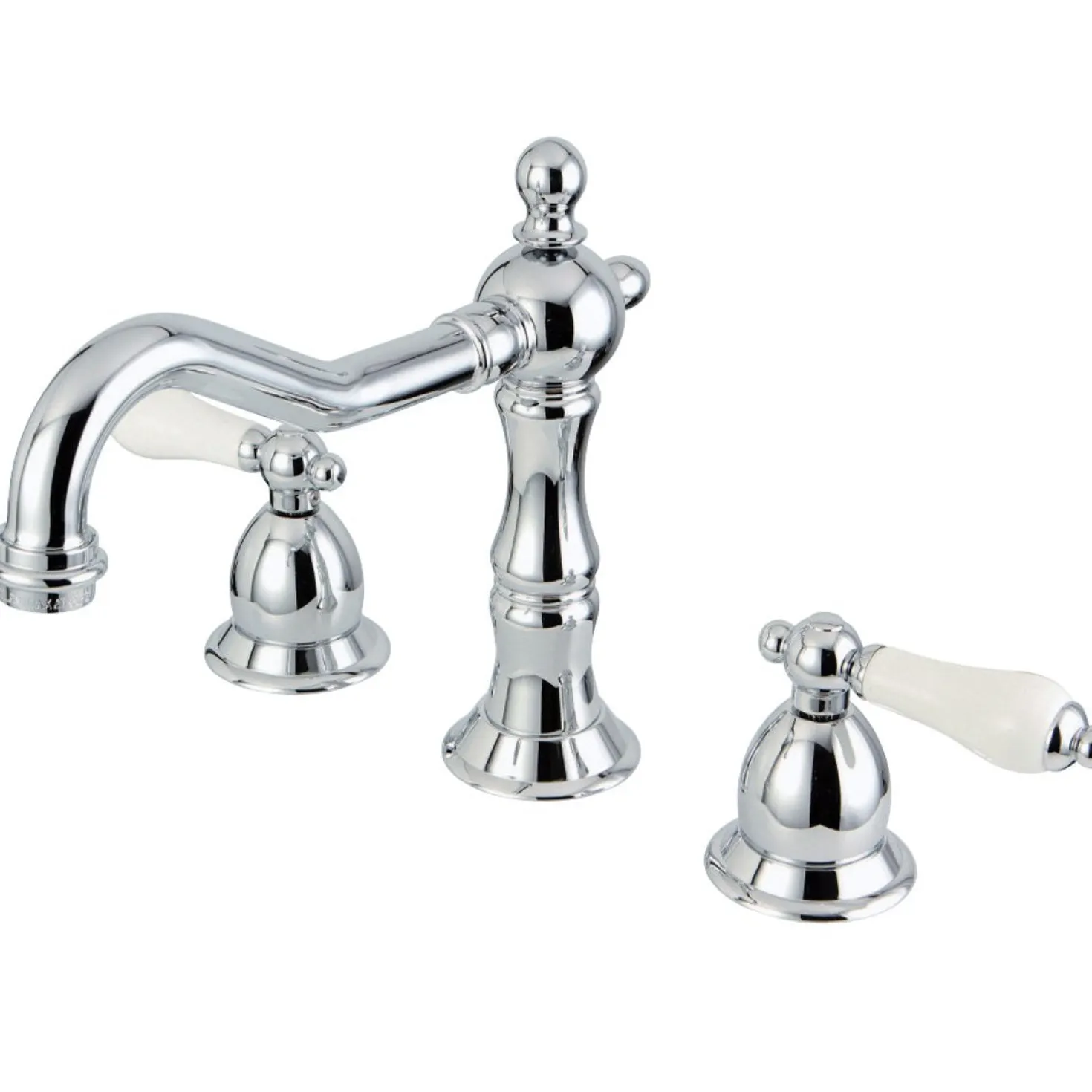 Kingston Brass Vintage Deck Mount 8 to 16-Inch 3-Hole Widespread Bathroom Faucet