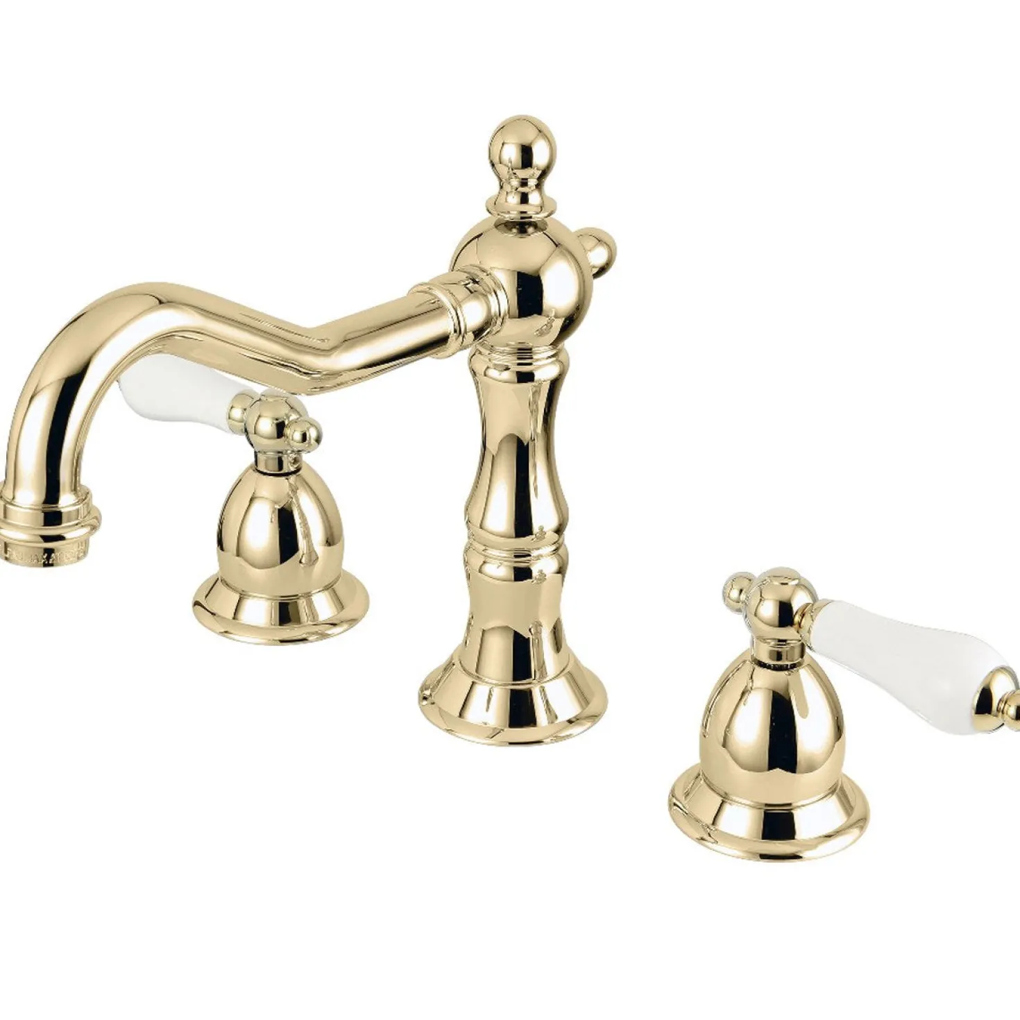 Kingston Brass Vintage Deck Mount 8 to 16-Inch 3-Hole Widespread Bathroom Faucet