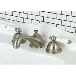 Kingston Brass Vintage Deck Mount 8 to 16-Inch Widespread Bathroom Faucet