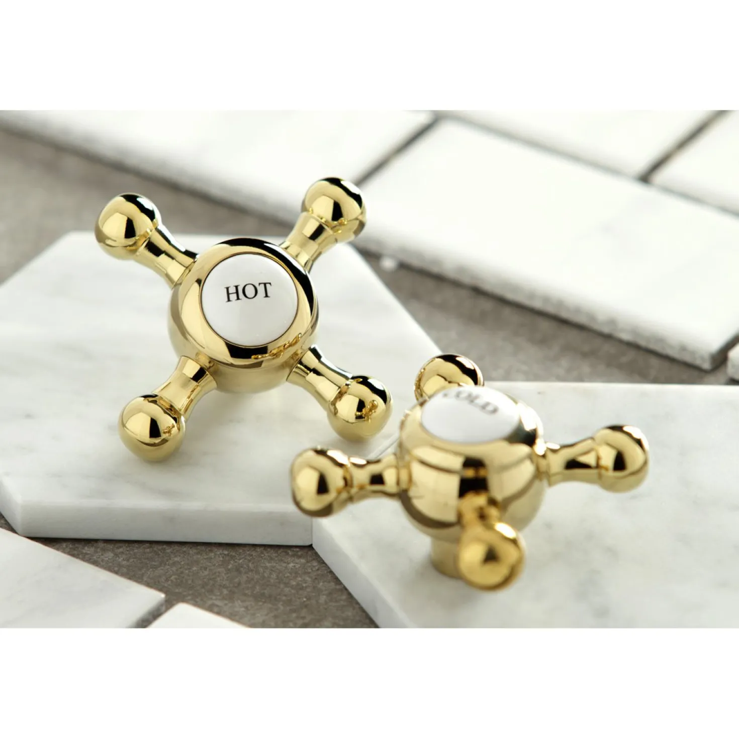 Kingston Brass Vintage Deck Mount 8" Widespread Bathroom Faucet
