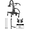 Kingston Brass Vintage Deck Mount Clawfoot Tub Faucet Package
