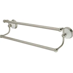 Kingston Brass Vintage 24" Dual Towel Bar in Satin Nickel