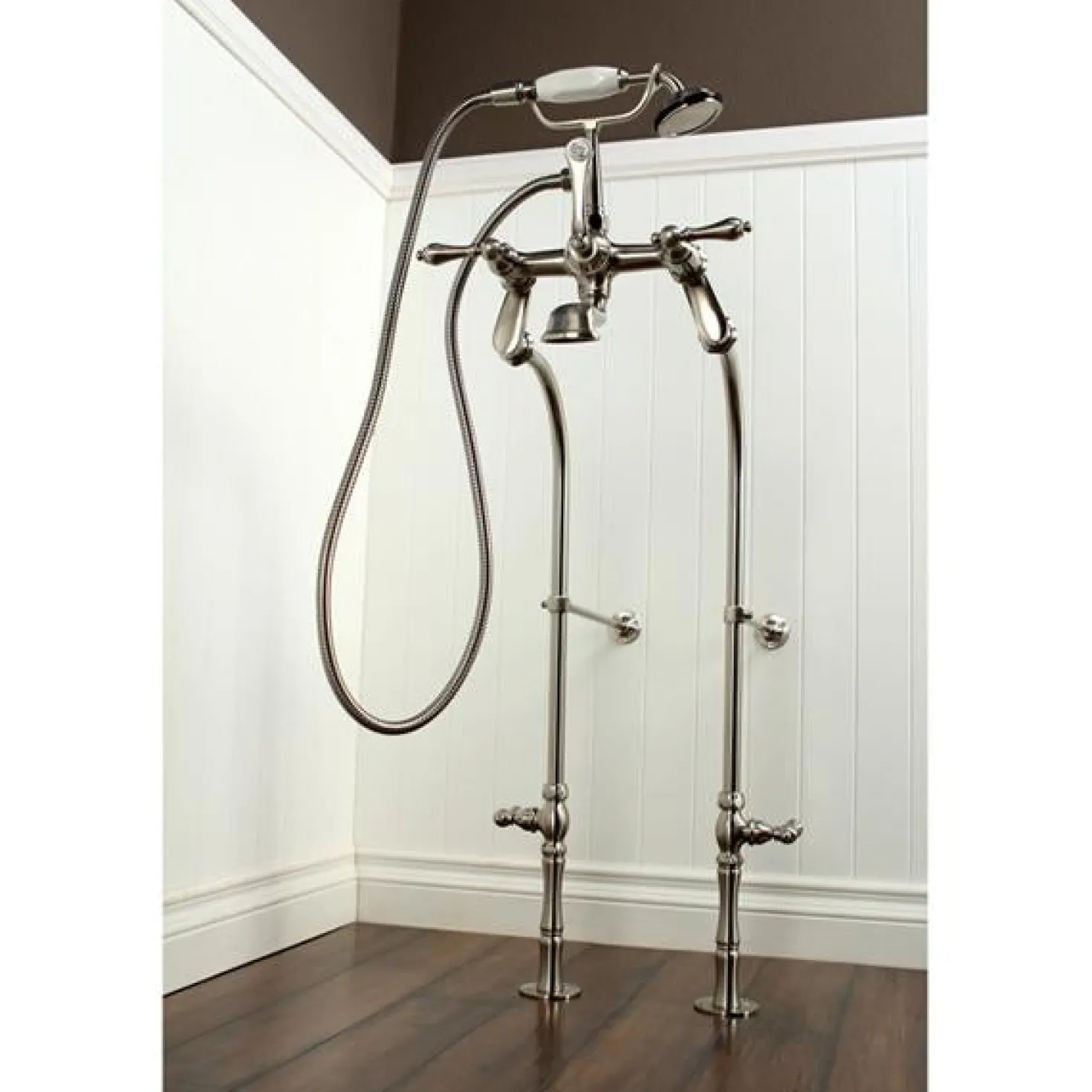 Kingston Brass Vintage Freestanding Tub Filler Package