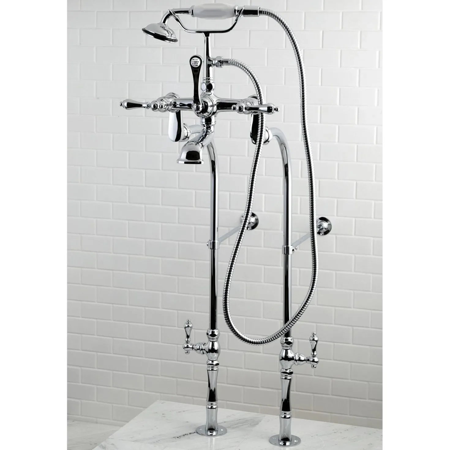 Kingston Brass Vintage Freestanding Tub Filler Package