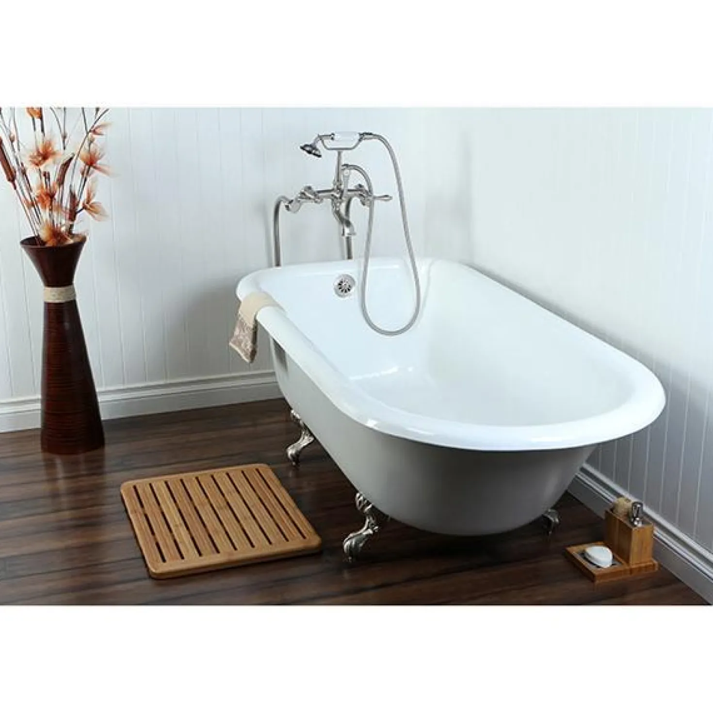 Kingston Brass Vintage Freestanding Tub Filler Package