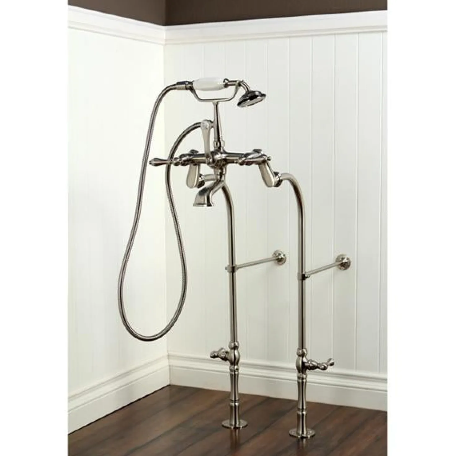 Kingston Brass Vintage Freestanding Tub Filler Package