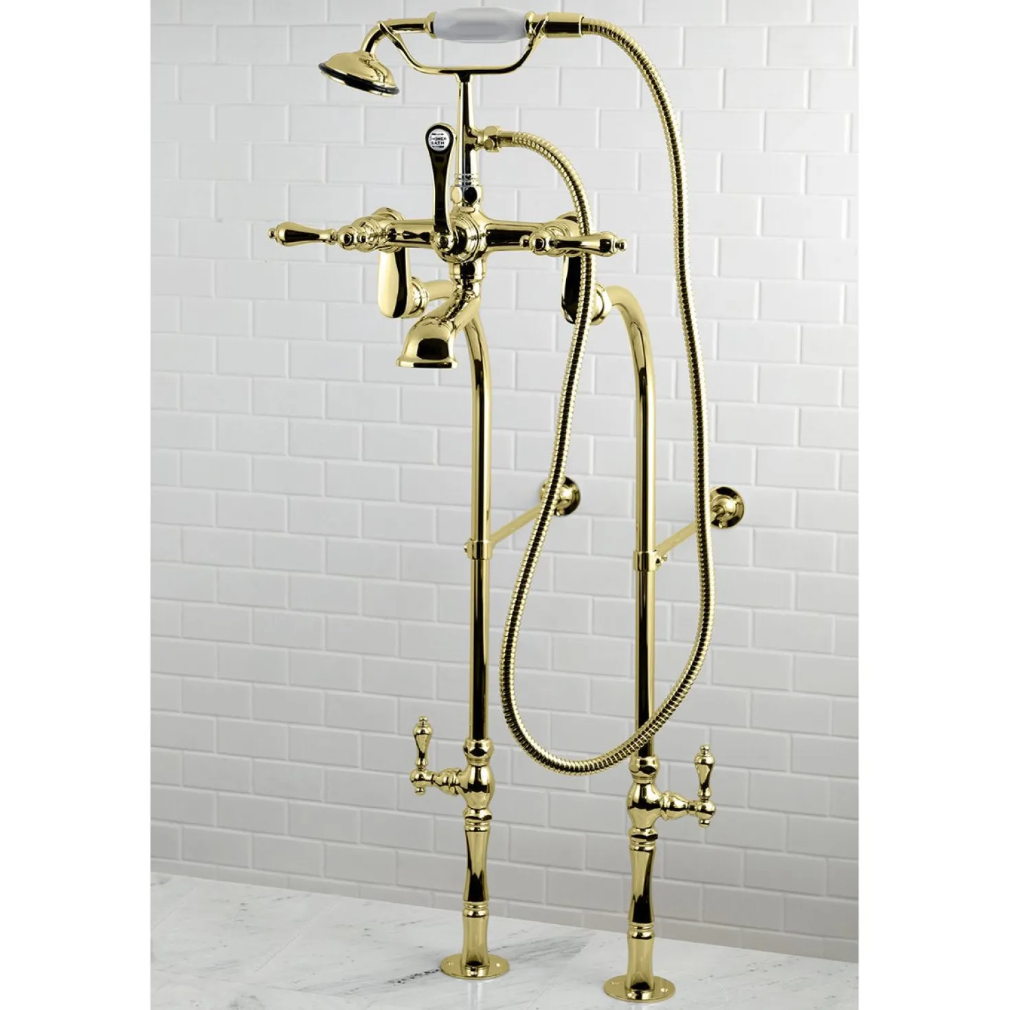 Kingston Brass Vintage Freestanding Tub Filler Package