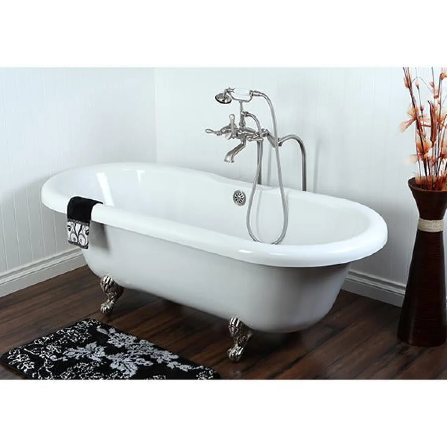 Kingston Brass Vintage Freestanding Tub Filler Package