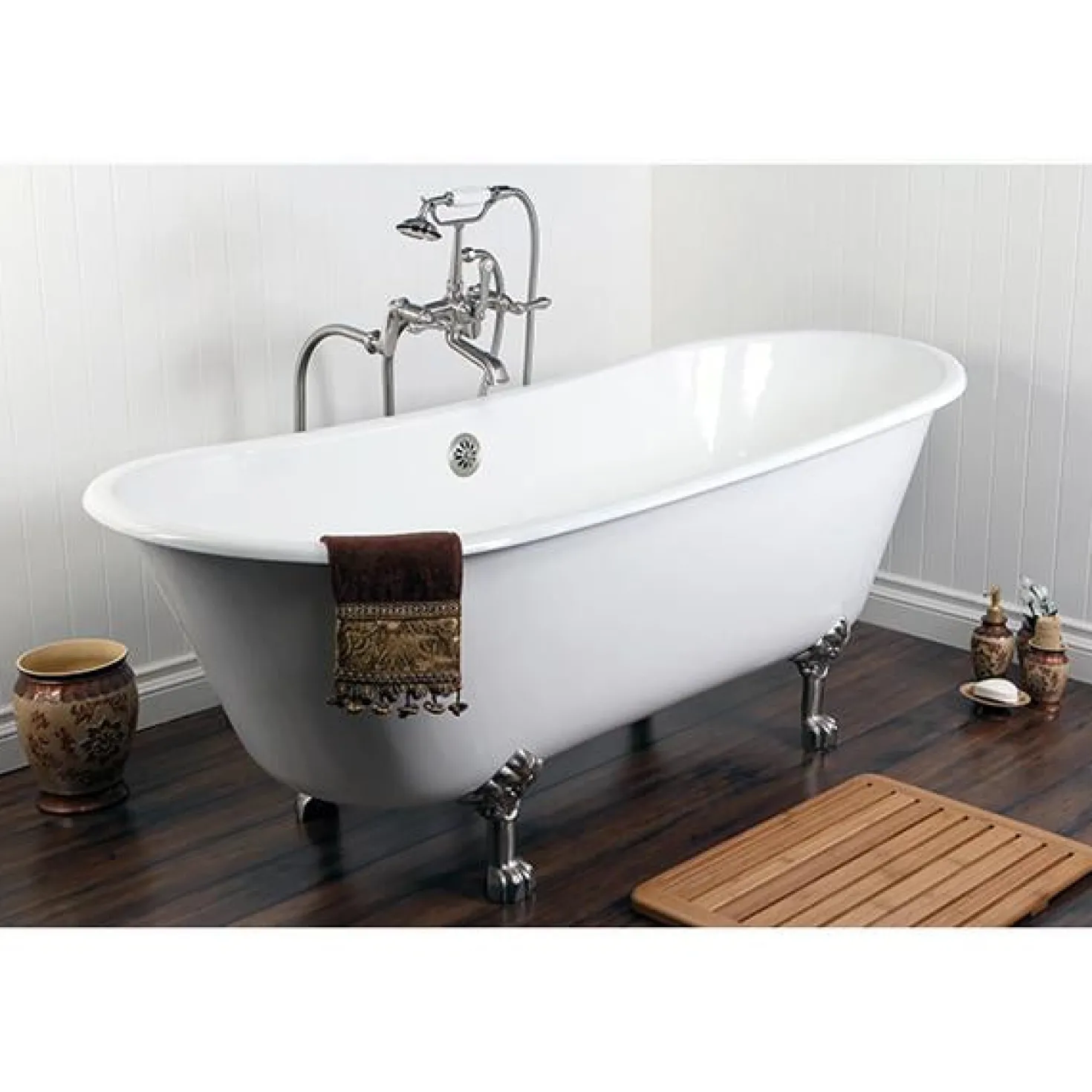Kingston Brass Vintage Freestanding Tub Filler Package