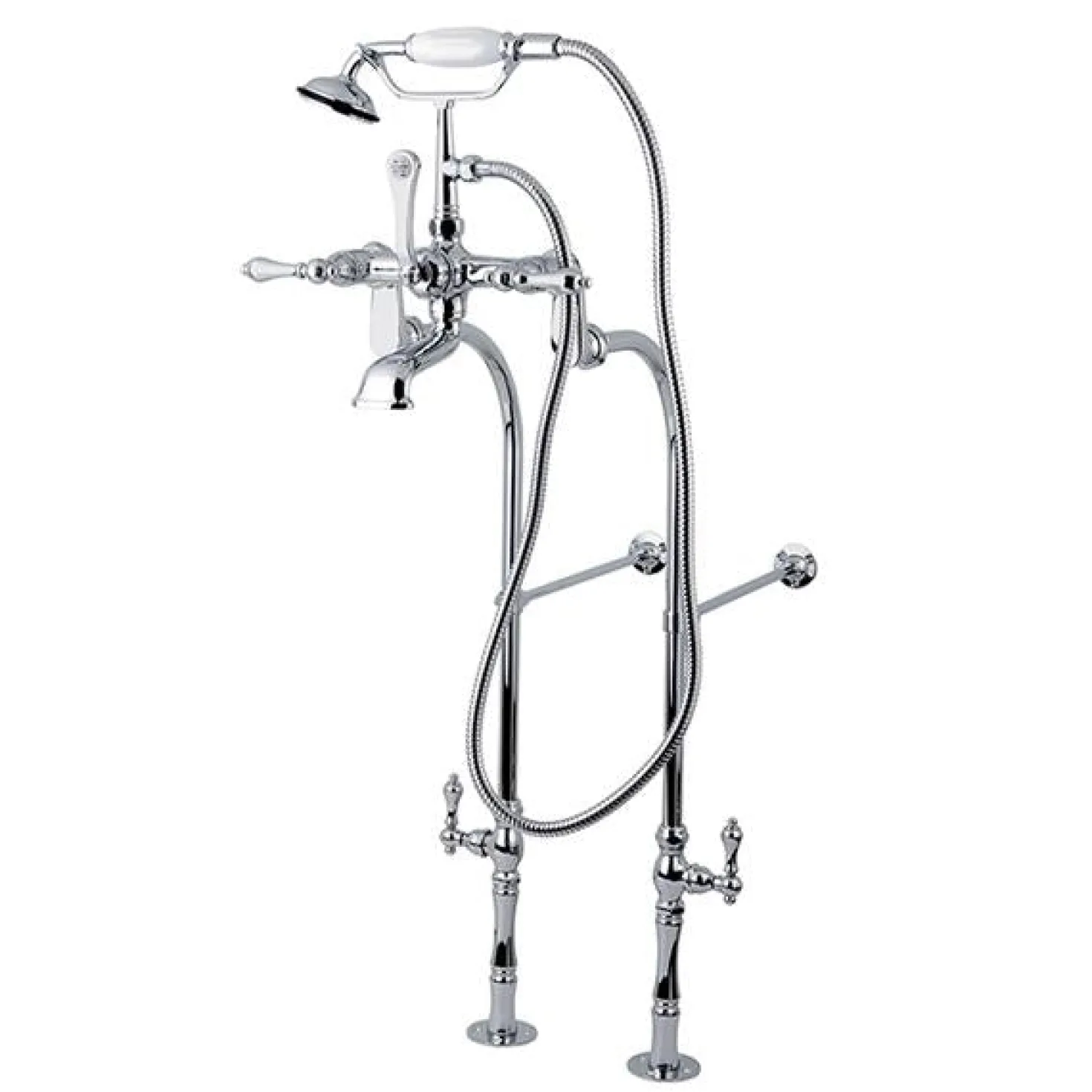 Kingston Brass Vintage Freestanding Tub Filler Package