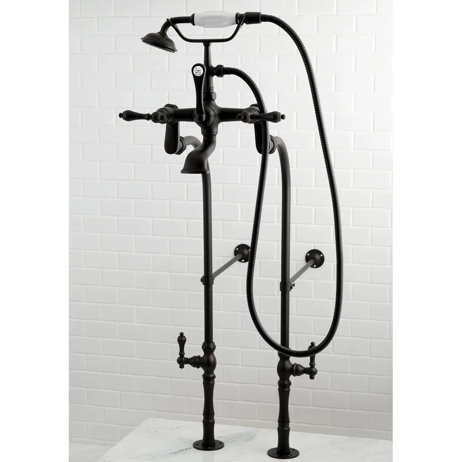 Kingston Brass Vintage Freestanding Tub Filler Package