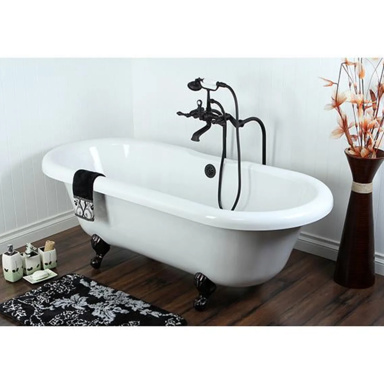 Kingston Brass Vintage Freestanding Tub Filler Package