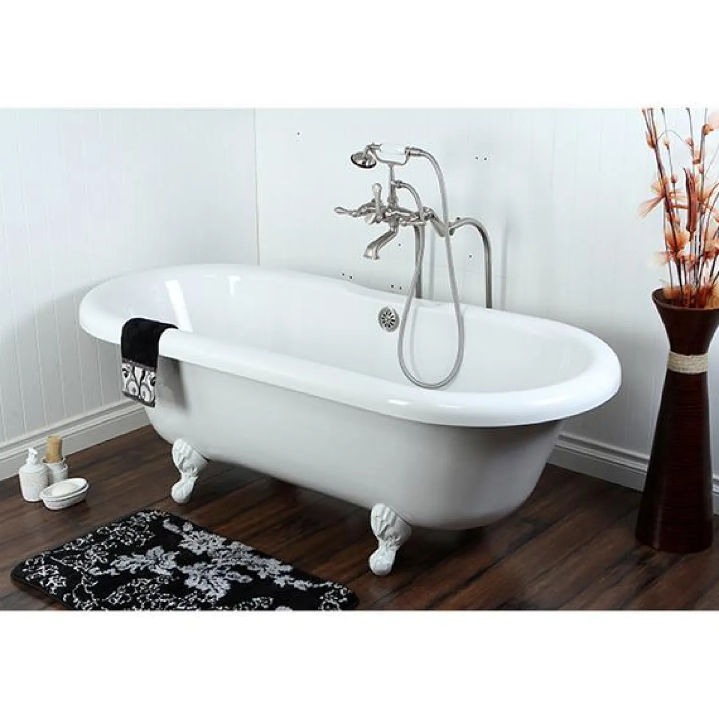 Kingston Brass Vintage Freestanding Tub Filler Package