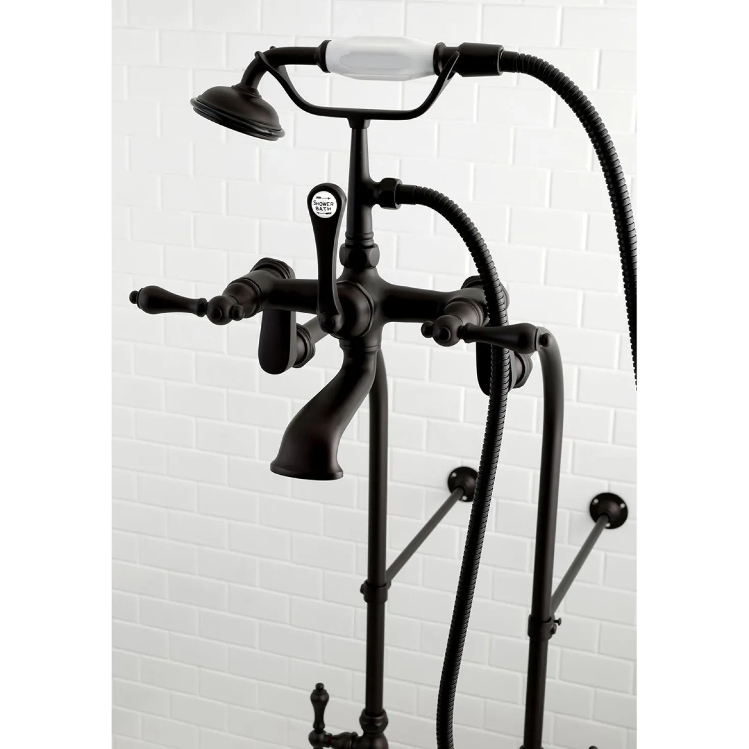 Kingston Brass Vintage Freestanding Tub Filler Package