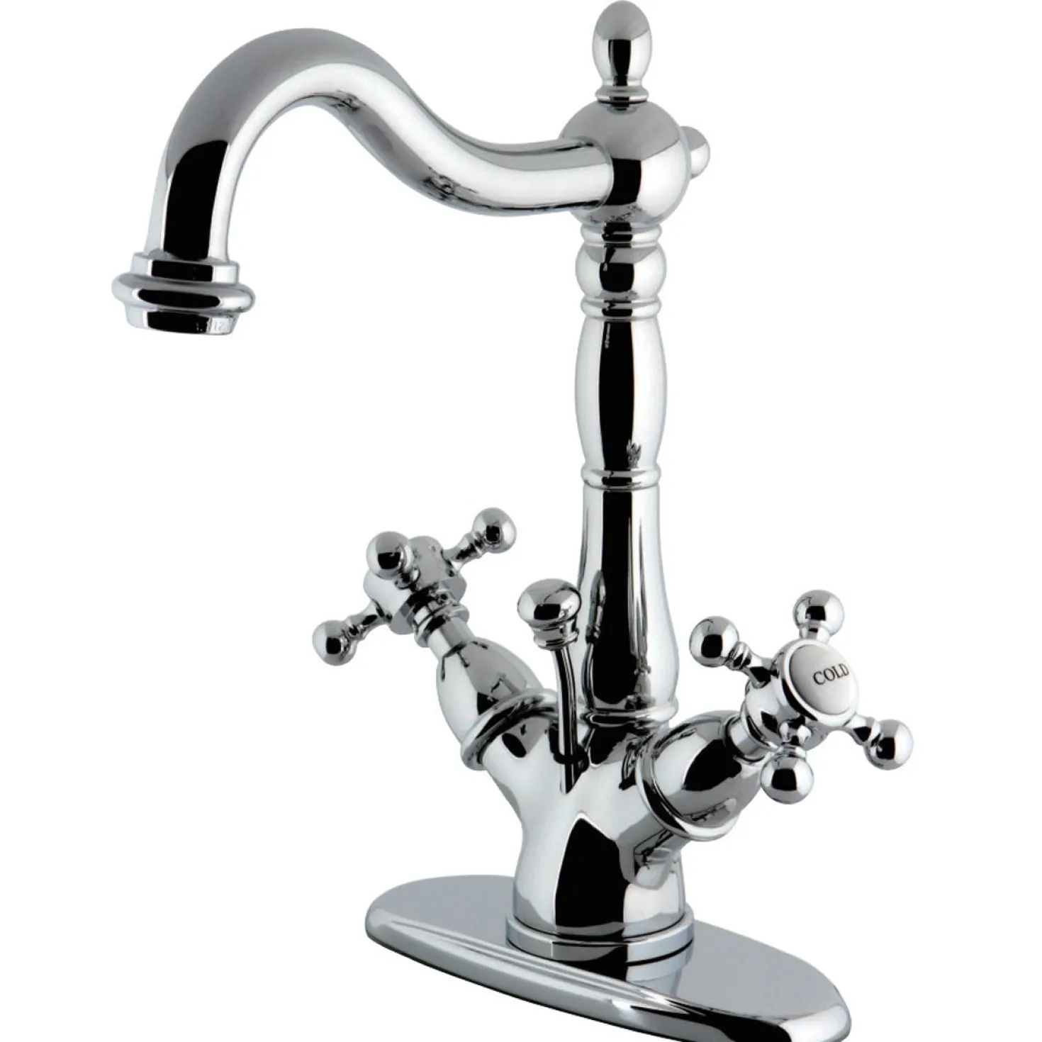 Kingston Brass Vintage 2-Handle 4-Inch Centerset Bathroom Faucet