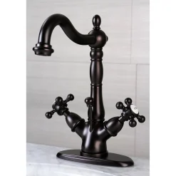 Kingston Brass Vintage 2-Handle 4-Inch Centerset Bathroom Faucet