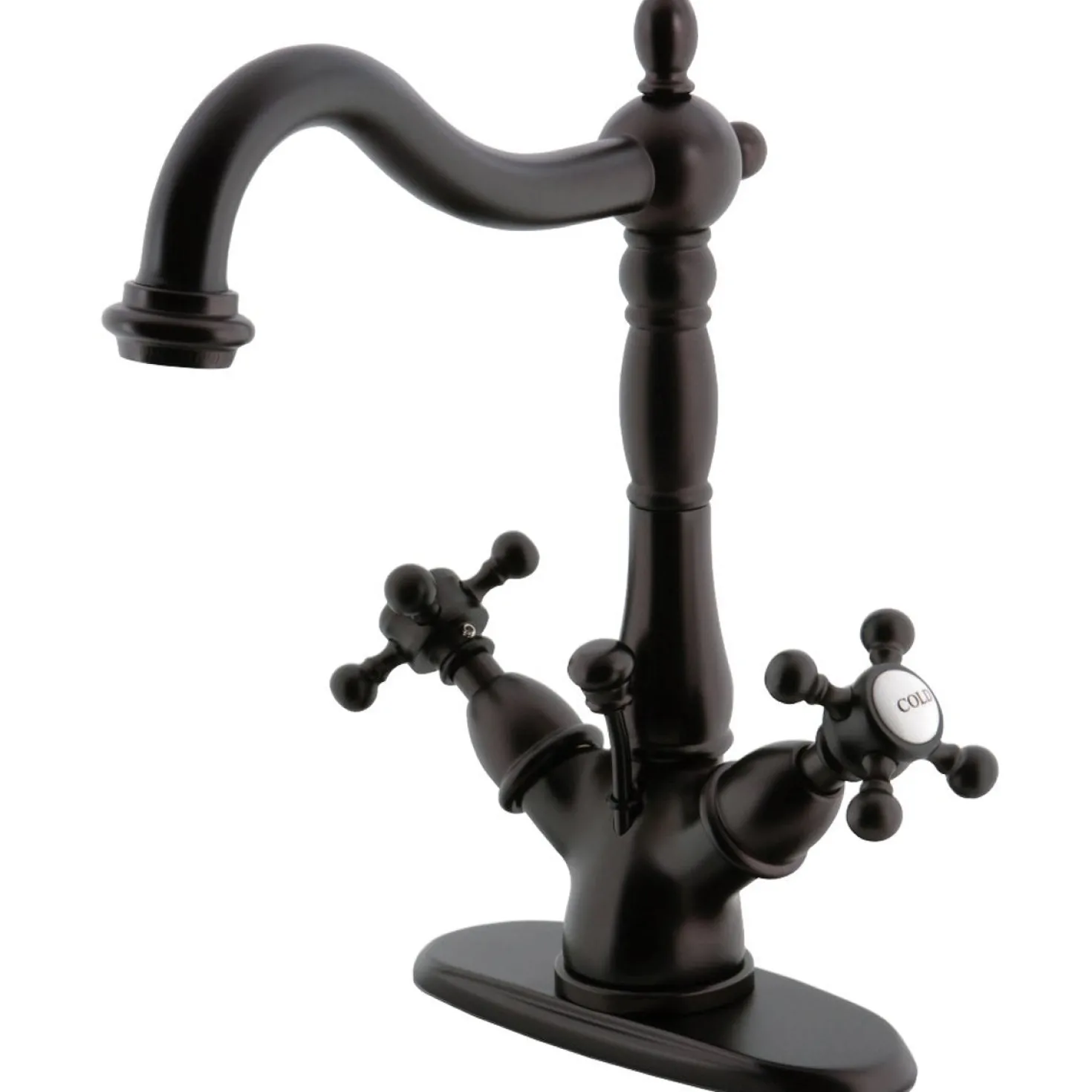 Kingston Brass Vintage 2-Handle 4-Inch Centerset Bathroom Faucet