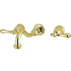 Kingston Brass Vintage 2-Handle Wall Mount Bathroom Faucet