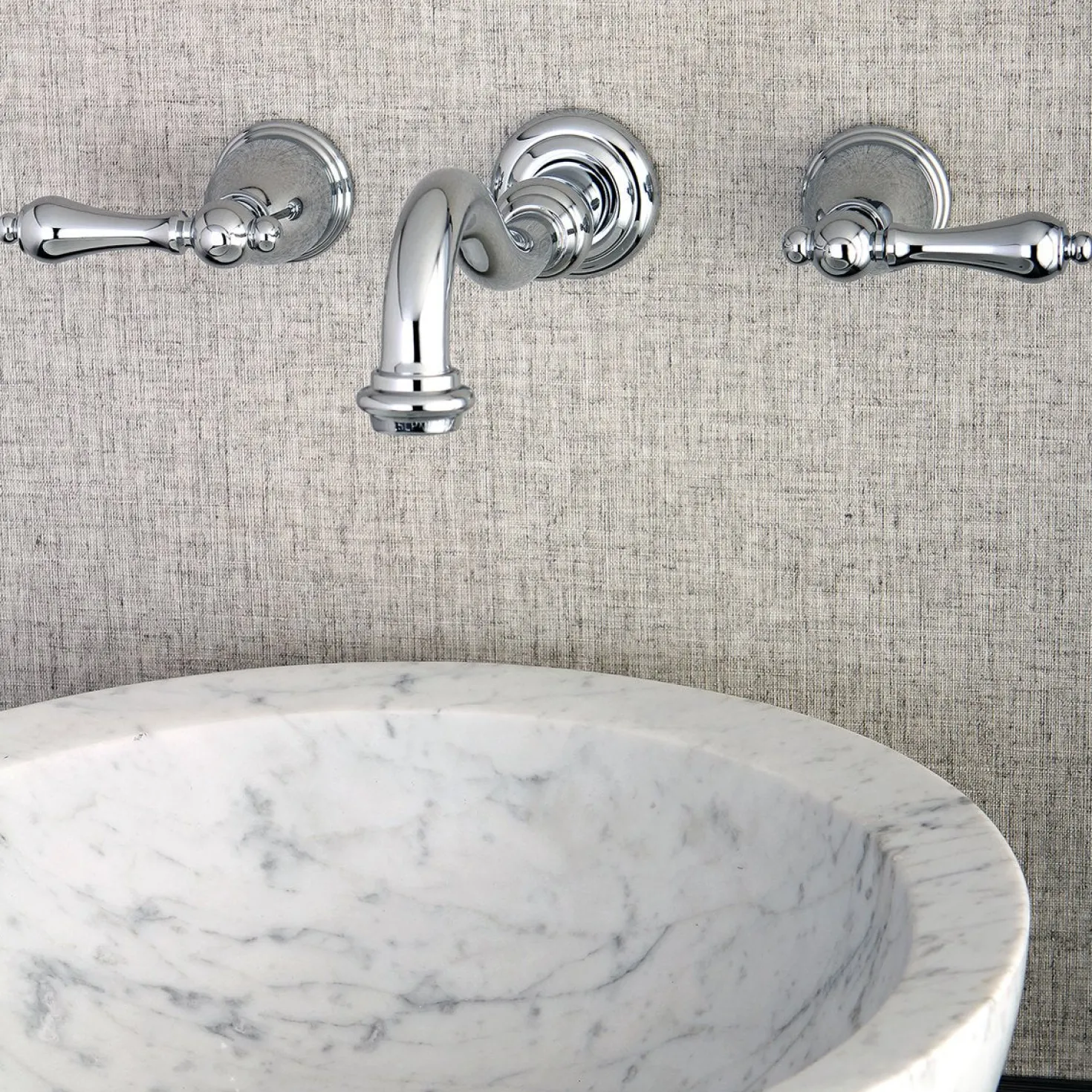 Kingston Brass Vintage 2-Handle Wall Mount Bathroom Faucet