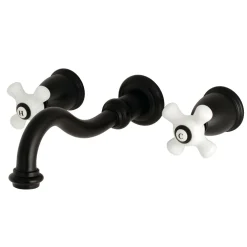 Kingston Brass Vintage 2-Handle Wall Mount 3-Hole Bathroom Faucet