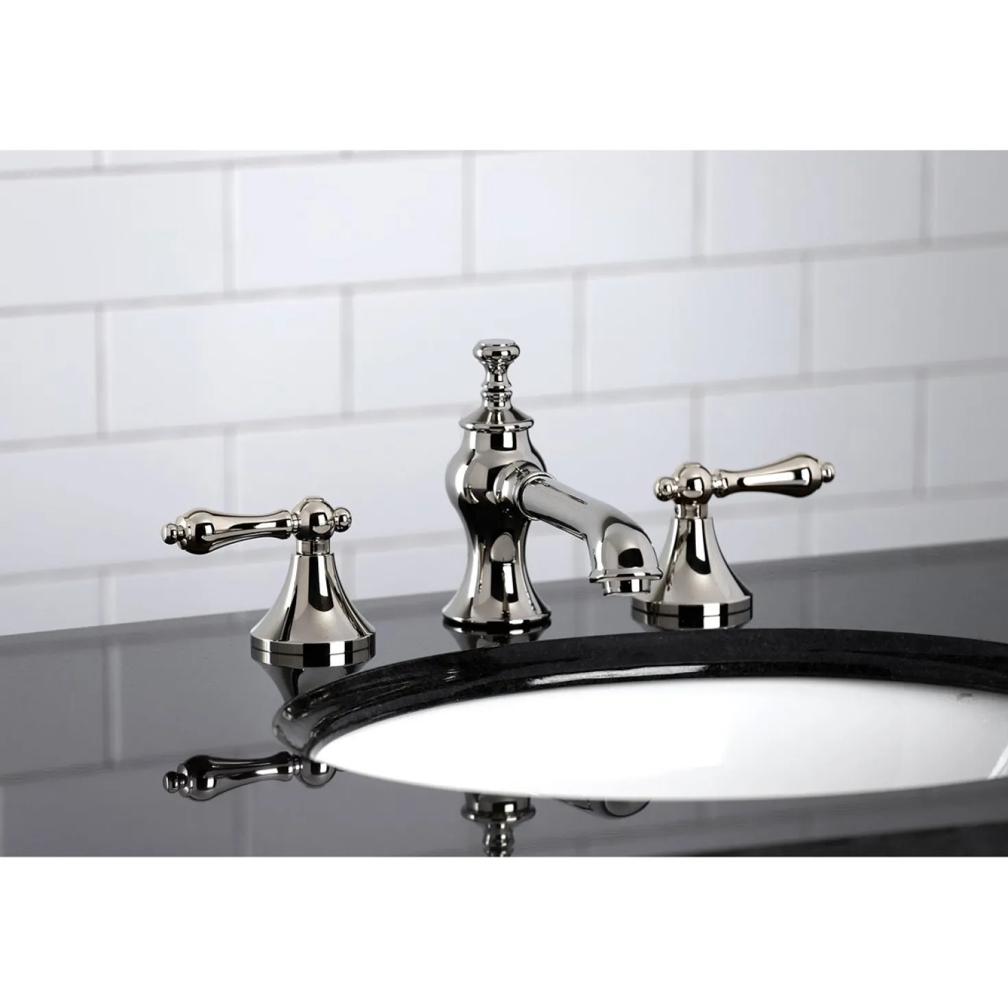Kingston Brass Vintage 3-Hole 8-Inch Widespread Bathroom Faucet