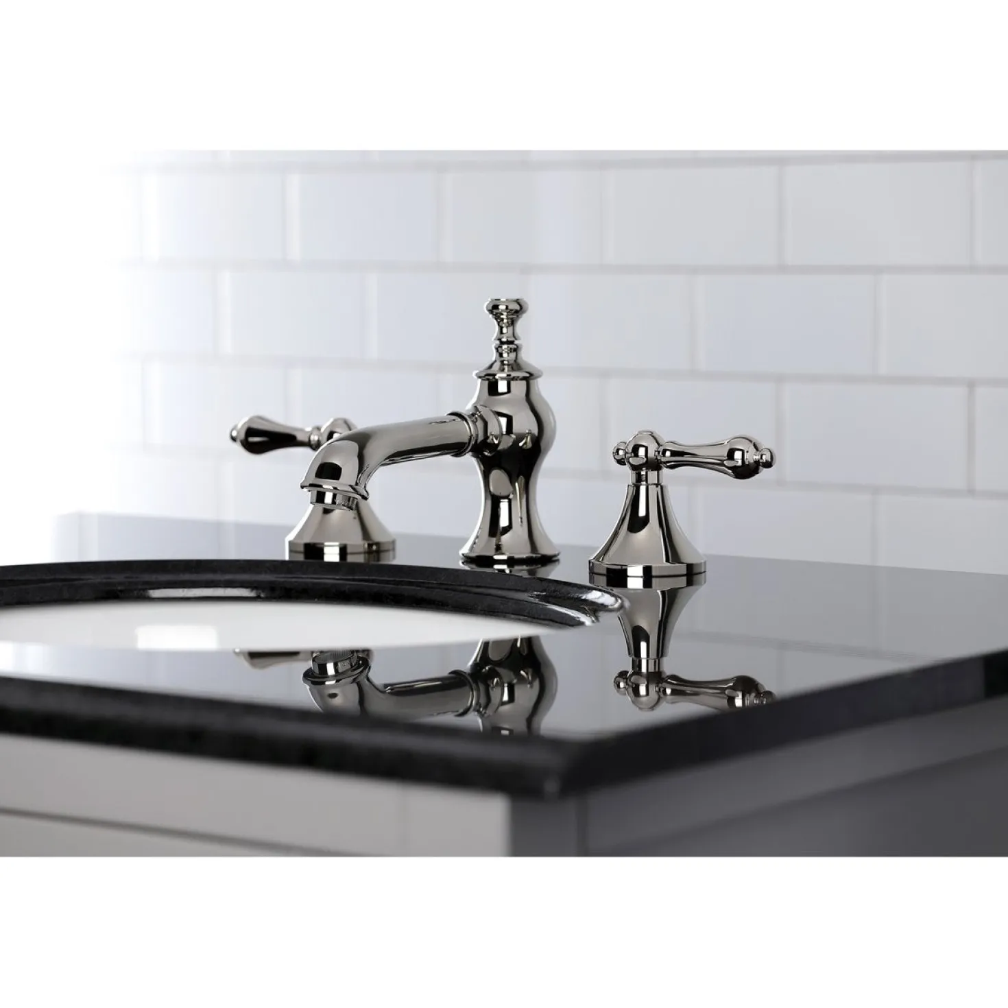 Kingston Brass Vintage 3-Hole 8-Inch Widespread Bathroom Faucet