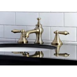 Kingston Brass Vintage 3-Hole 8-Inch Widespread Bathroom Faucet