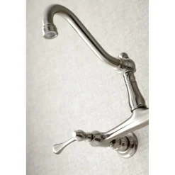 Kingston Brass Vintage 2-Hole Wall Mount Bathroom Faucet