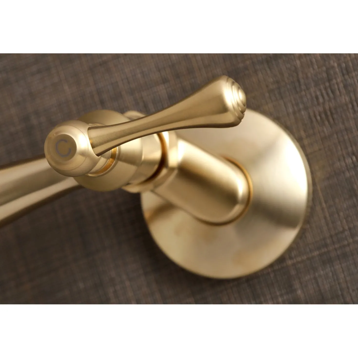 Kingston Brass Vintage 6-Inch Adjustable Center Wall Mount Kitchen Faucet