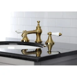 Kingston Brass Vintage 8-Inch Widespread Three-Hole Bathroom Faucet