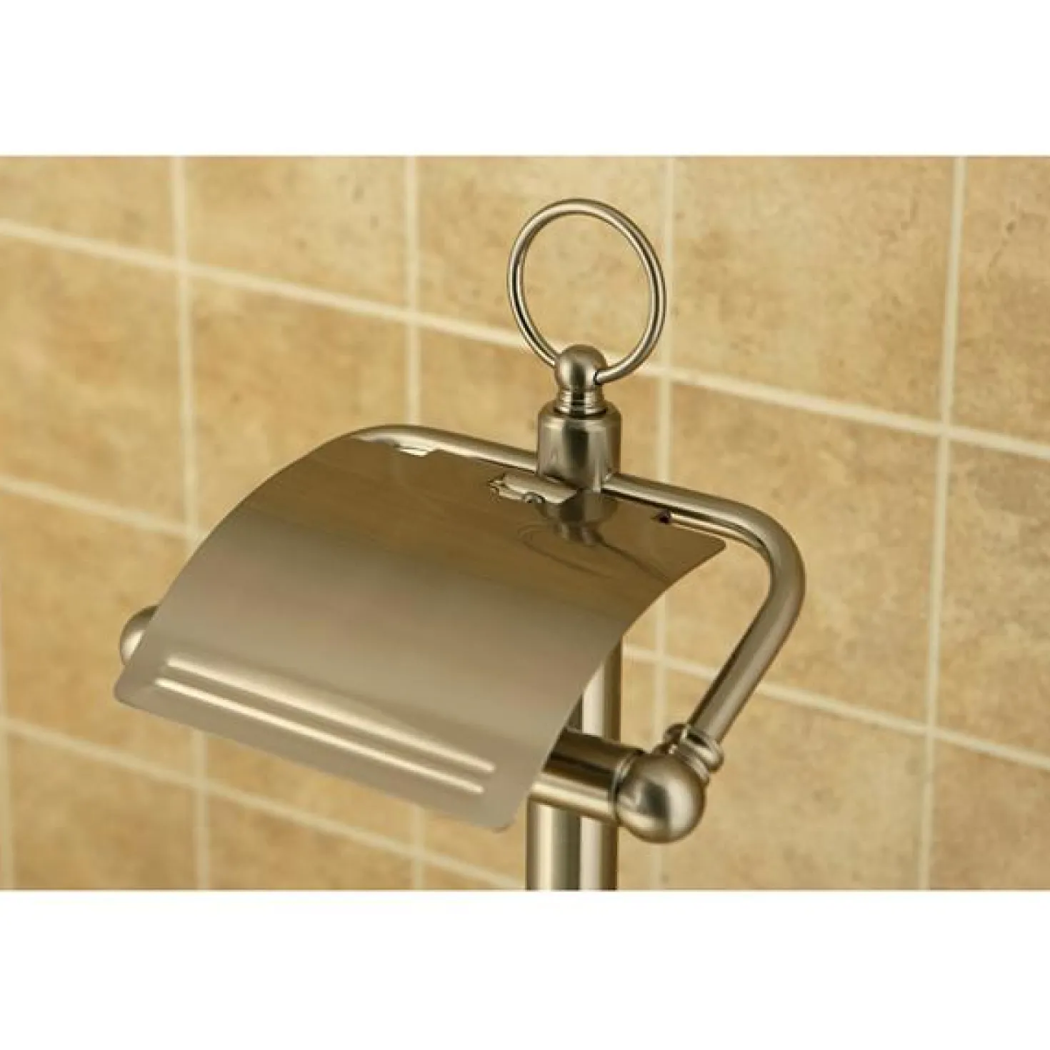 Kingston Brass Vintage Pedestal Toilet Paper and Brush Holder
