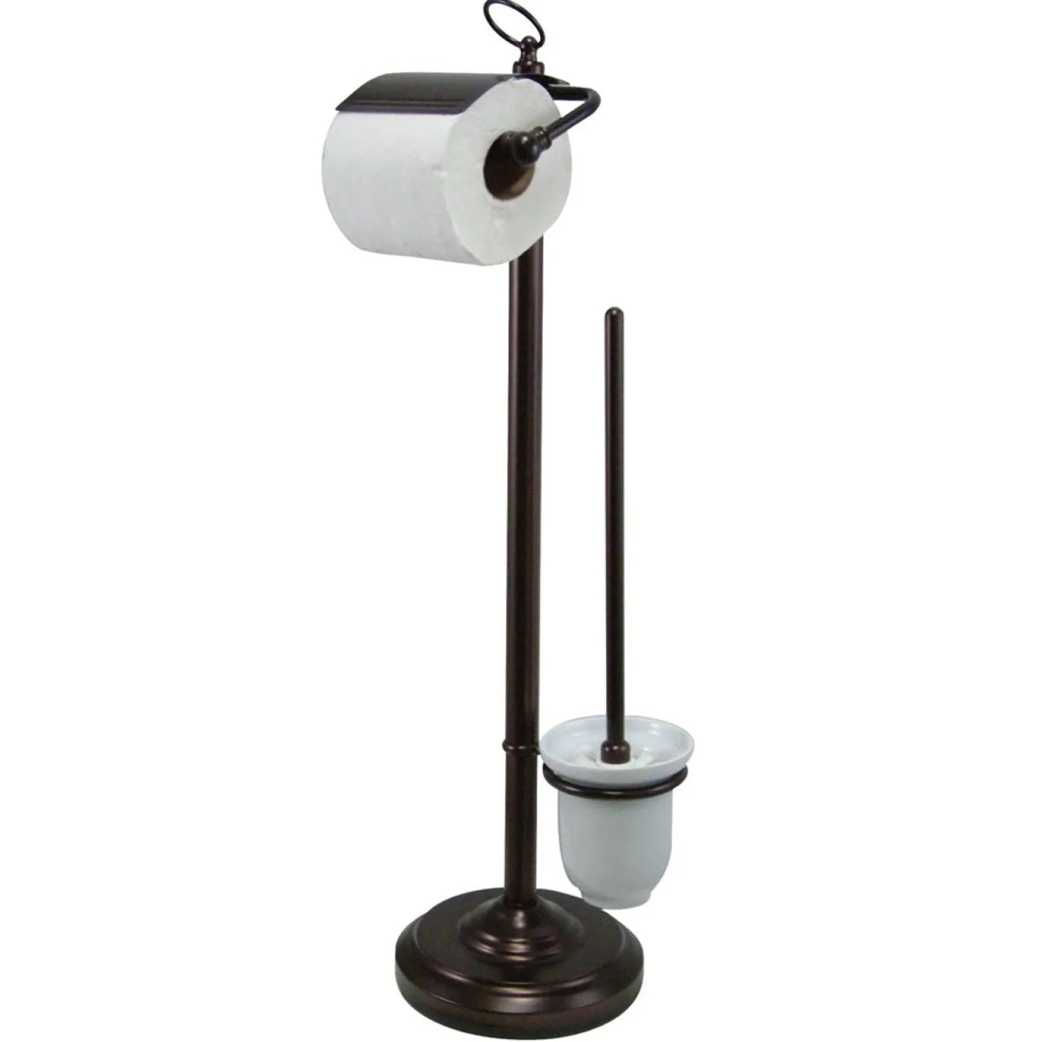 Kingston Brass Vintage Pedestal Toilet Paper and Brush Holder