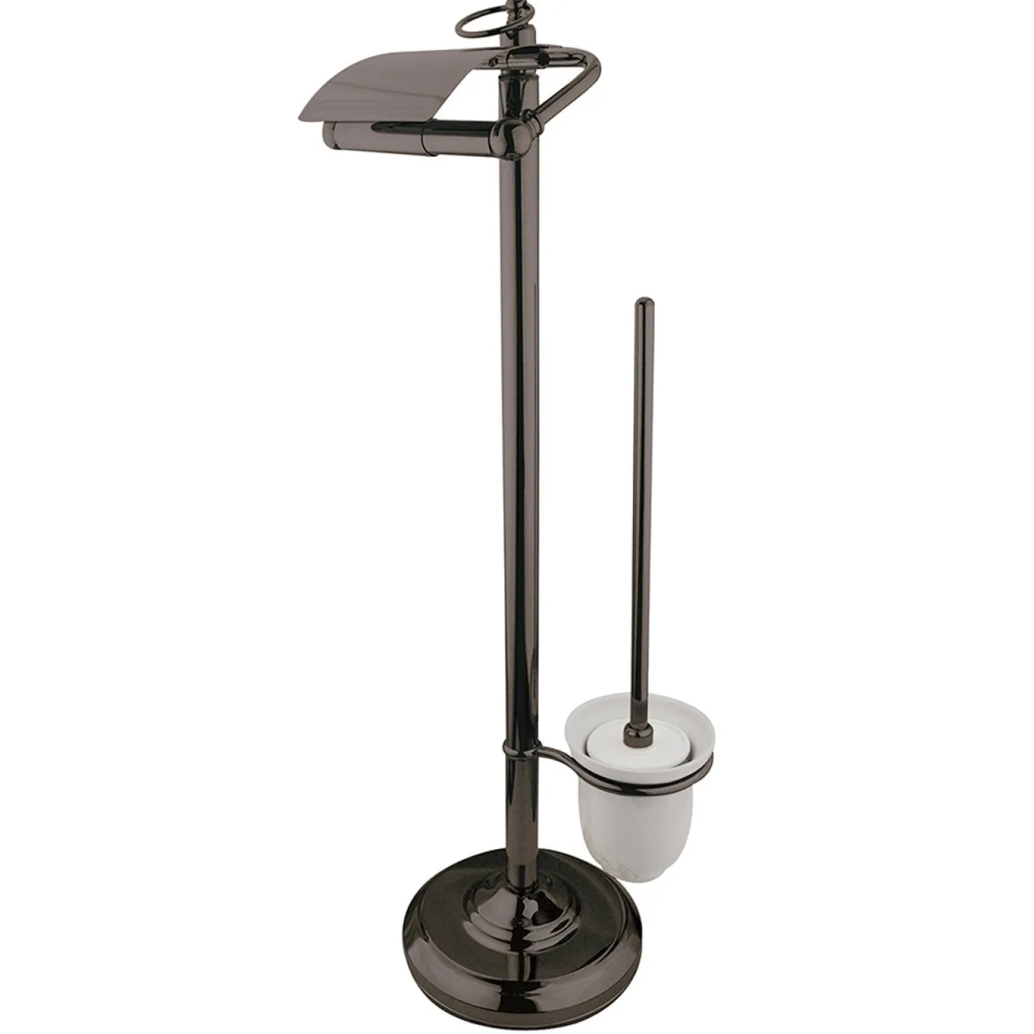Kingston Brass Vintage Pedestal Toilet Paper and Brush Holder