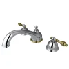 Kingston Brass Vintage Roman Tub Faucet in Polished Chrome and Polished Brass