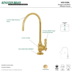 Kingston Brass Vintage Single-Handle Water Filtration Faucet