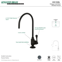 Kingston Brass Vintage Single-Handle Water Filtration Faucet