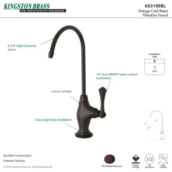Kingston Brass Vintage Single Handle Water Filtration Faucet